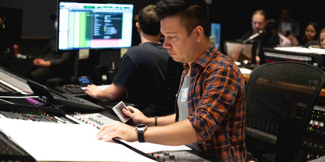 Composer Tim Corpus produces recording session at Silent Zoo Studios in Los Angeles